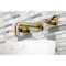 Kingston Brass KS6123DFL Two-Handle Wall Mount Bathroom Faucet, Antique Brass KS6123DFL - alternate 5